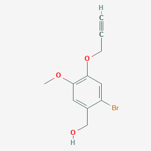 [2-bromo-5-methoxy-4-(2-propyn-1-yloxy)phenyl]methanol