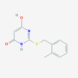 2-[(2-METHYLBENZYL)SULFANYL]-4,6-PYRIMIDINEDIOL