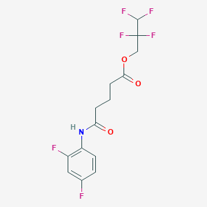 2,2,3,3-tetrafluoropropyl 5-[(2,4-difluorophenyl)amino]-5-oxopentanoate