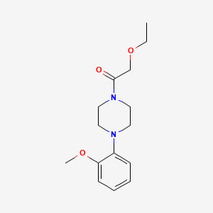 molecular formula C15H22N2O3 B4550384 1-(ethoxyacetyl)-4-(2-methoxyphenyl)piperazine 