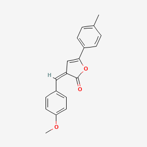 molecular formula C19H16O3 B4550394 3-(4-methoxybenzylidene)-5-(4-methylphenyl)-2(3H)-furanone 