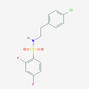 N-[2-(4-chlorophenyl)ethyl]-2,4-difluorobenzenesulfonamide