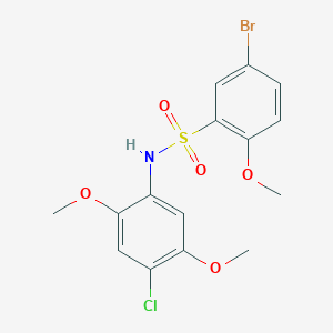 [(5-Bromo-2-methoxyphenyl)sulfonyl](4-chloro-2,5-dimethoxyphenyl)amine