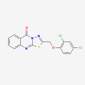 2-[(2,4-dichlorophenoxy)methyl]-5H-[1,3,4]thiadiazolo[2,3-b]quinazolin-5-one