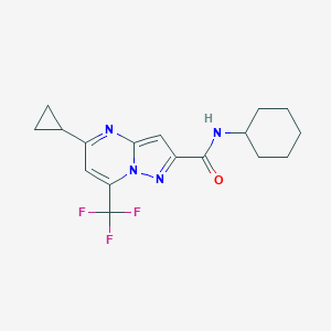 N-cyclohexyl-5-cyclopropyl-7-(trifluoromethyl)pyrazolo[1,5-a]pyrimidine-2-carboxamide