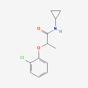 molecular formula C12H14ClNO2 B4550503 2-(2-chlorophenoxy)-N-cyclopropylpropanamide 