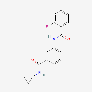 N-{3-[(cyclopropylamino)carbonyl]phenyl}-2-fluorobenzamide