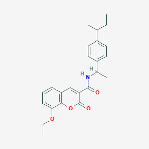 N-[1-(4-sec-butylphenyl)ethyl]-8-ethoxy-2-oxo-2H-chromene-3-carboxamide