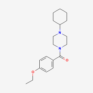 (4-CYCLOHEXYLPIPERAZINO)(4-ETHOXYPHENYL)METHANONE