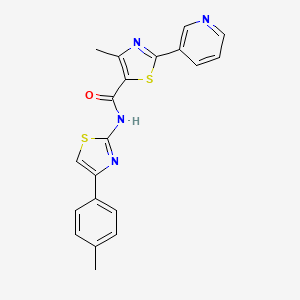 4-METHYL-N~5~-[4-(4-METHYLPHENYL)-1,3-THIAZOL-2-YL]-2-(3-PYRIDYL)-1,3-THIAZOLE-5-CARBOXAMIDE