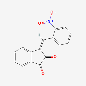 molecular formula C16H9NO4 B4550562 (3Z)-3-[(2-nitrophenyl)methylidene]indene-1,2-dione 