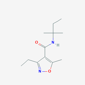 3-ETHYL-5-METHYL-N-(2-METHYLBUTAN-2-YL)-12-OXAZOLE-4-CARBOXAMIDE