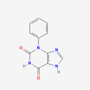 molecular formula C11H8N4O2 B4550587 3-Phenylxanthine 