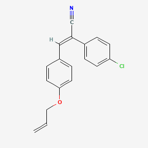 (2E)-2-(4-chlorophenyl)-3-[4-(prop-2-en-1-yloxy)phenyl]prop-2-enenitrile