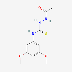 molecular formula C11H15N3O3S B4550608 2-acetyl-N-(3,5-dimethoxyphenyl)hydrazinecarbothioamide 