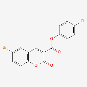 (4-Chlorophenyl) 6-bromo-2-oxochromene-3-carboxylate