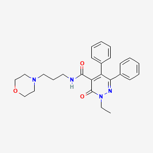 2-ethyl-N-[3-(4-morpholinyl)propyl]-3-oxo-5,6-diphenyl-2,3-dihydro-4-pyridazinecarboxamide