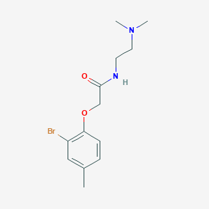 2-(2-bromo-4-methylphenoxy)-N-[2-(dimethylamino)ethyl]acetamide