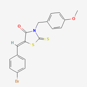 5-(4-bromobenzylidene)-3-(4-methoxybenzyl)-2-thioxo-1,3-thiazolidin-4-one