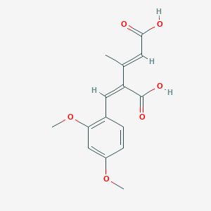 (E,4Z)-4-[(2,4-dimethoxyphenyl)methylidene]-3-methylpent-2-enedioic acid