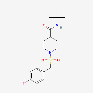 N-TERT-BUTYL-1-[(4-FLUOROPHENYL)METHANESULFONYL]PIPERIDINE-4-CARBOXAMIDE