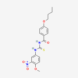 4-butoxy-N-[(4-methoxy-3-nitrophenyl)carbamothioyl]benzamide