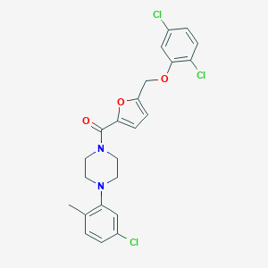 1-(5-Chloro-2-methylphenyl)-4-{5-[(2,5-dichlorophenoxy)methyl]-2-furoyl}piperazine