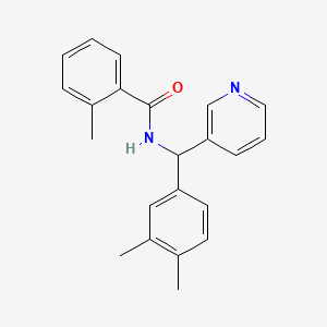 N-[(3,4-dimethylphenyl)(pyridin-3-yl)methyl]-2-methylbenzamide