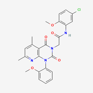 N-(5-CHLORO-2-METHOXYPHENYL)-2-[1-(2-METHOXYPHENYL)-5,7-DIMETHYL-2,4-DIOXO-1H,2H,3H,4H-PYRIDO[2,3-D]PYRIMIDIN-3-YL]ACETAMIDE