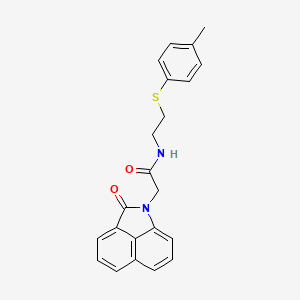 N-{2-[(4-methylphenyl)sulfanyl]ethyl}-2-(2-oxobenzo[cd]indol-1(2H)-yl)acetamide