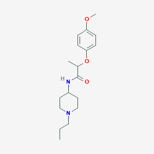 2-(4-methoxyphenoxy)-N-(1-propylpiperidin-4-yl)propanamide