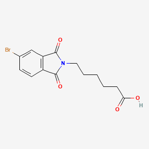 molecular formula C14H14BrNO4 B4550899 6-(5-Bromo-1,3-dioxoisoindol-2-yl)hexanoic acid 