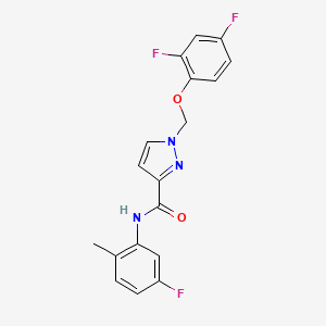 1-[(2,4-DIFLUOROPHENOXY)METHYL]-N~3~-(5-FLUORO-2-METHYLPHENYL)-1H-PYRAZOLE-3-CARBOXAMIDE