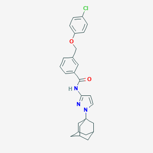N-[1-(1-adamantyl)-1H-pyrazol-3-yl]-3-[(4-chlorophenoxy)methyl]benzamide