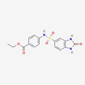 ethyl 4-{[(2-oxo-2,3-dihydro-1H-benzimidazol-5-yl)sulfonyl]amino}benzoate