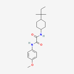 molecular formula C20H30N2O3 B4550975 N-[4-(1,1-dimethylpropyl)cyclohexyl]-N'-(4-methoxyphenyl)ethanediamide 