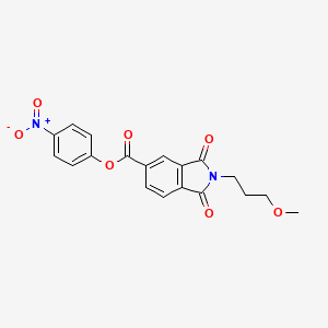 4-nitrophenyl 2-(3-methoxypropyl)-1,3-dioxo-2,3-dihydro-1H-isoindole-5-carboxylate