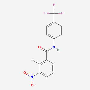 2-methyl-3-nitro-N-[4-(trifluoromethyl)phenyl]benzamide