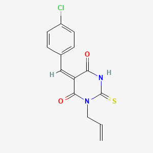 1-allyl-5-(4-chlorobenzylidene)-2-thioxodihydro-4,6(1H,5H)-pyrimidinedione