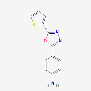 4-[5-(Thiophen-2-yl)-1,3,4-oxadiazol-2-yl]aniline