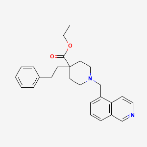 ethyl 1-(5-isoquinolinylmethyl)-4-(2-phenylethyl)-4-piperidinecarboxylate