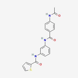 N-(3-{[4-(acetylamino)benzoyl]amino}phenyl)-2-thiophenecarboxamide