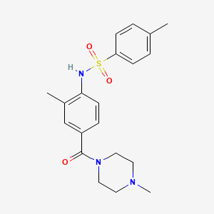 4-methyl-N-{2-methyl-4-[(4-methyl-1-piperazinyl)carbonyl]phenyl}benzenesulfonamide