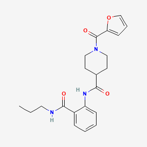 1-(2-furoyl)-N-{2-[(propylamino)carbonyl]phenyl}-4-piperidinecarboxamide