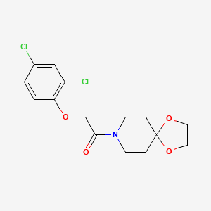 molecular formula C15H17Cl2NO4 B4551158 8-[(2,4-dichlorophenoxy)acetyl]-1,4-dioxa-8-azaspiro[4.5]decane 