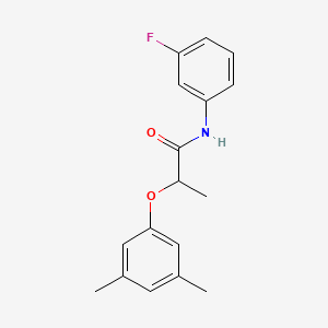 2-(3,5-dimethylphenoxy)-N-(3-fluorophenyl)propanamide