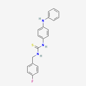 N-(4-anilinophenyl)-N'-(4-fluorobenzyl)thiourea