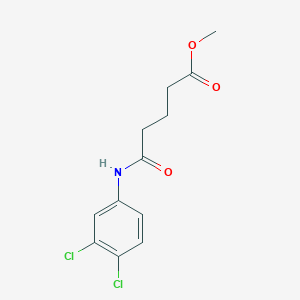 molecular formula C12H13Cl2NO3 B4551247 methyl 5-[(3,4-dichlorophenyl)amino]-5-oxopentanoate 