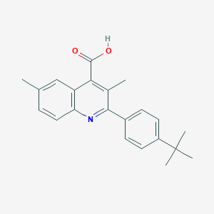 2-(4-Tert-butylphenyl)-3,6-dimethylquinoline-4-carboxylic acid