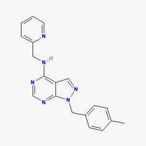 1-(4-methylbenzyl)-N-(pyridin-2-ylmethyl)-1H-pyrazolo[3,4-d]pyrimidin-4-amine